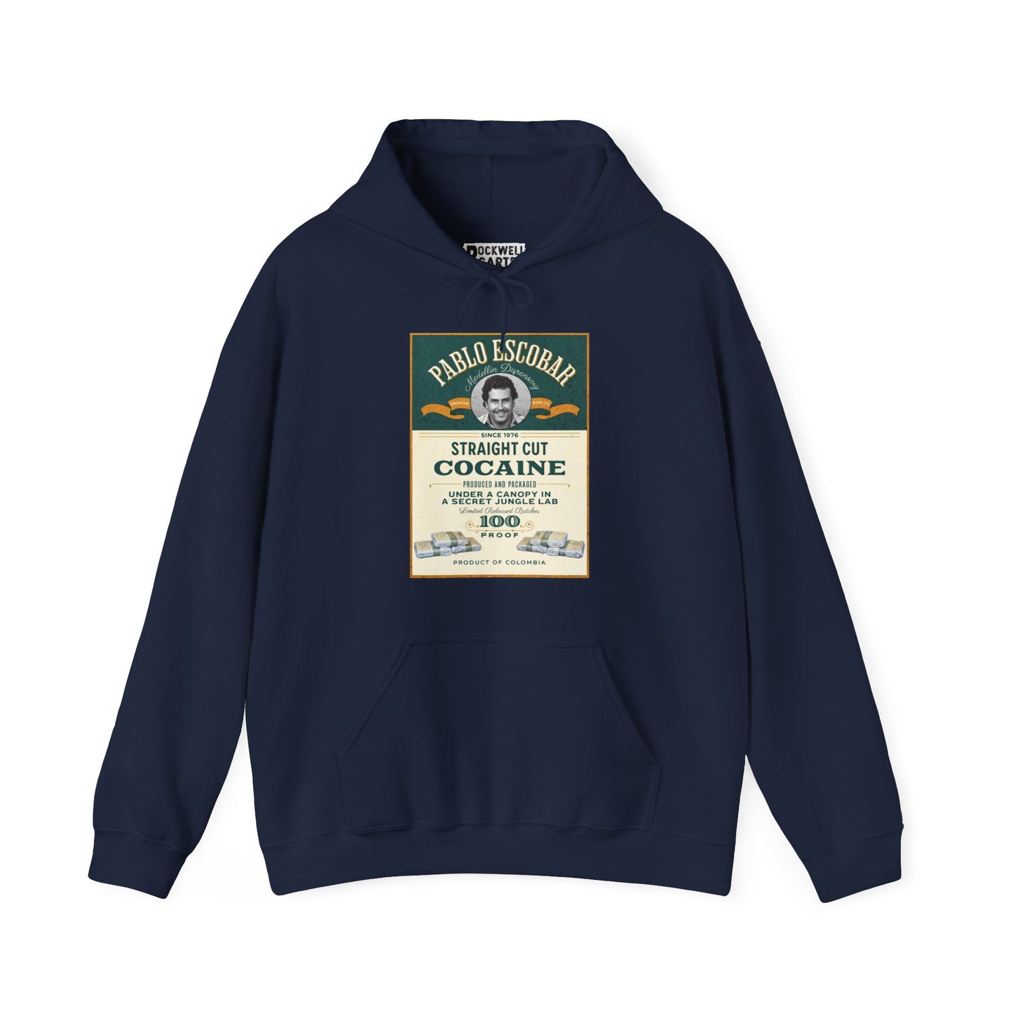 Pablo Escobar: Straight Cut Cocaine NL Unisex Heavy Blend™ Hooded Sweatshirt