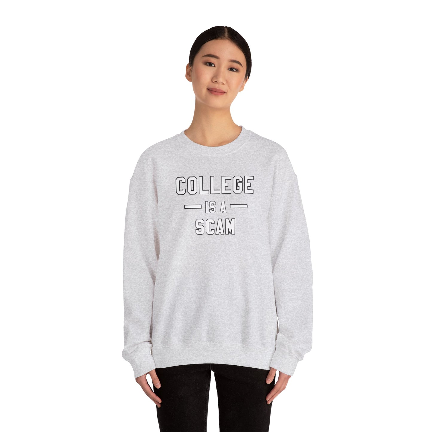 College Is A Scam NL Unisex Heavy Blend™ Crewneck Sweatshirt