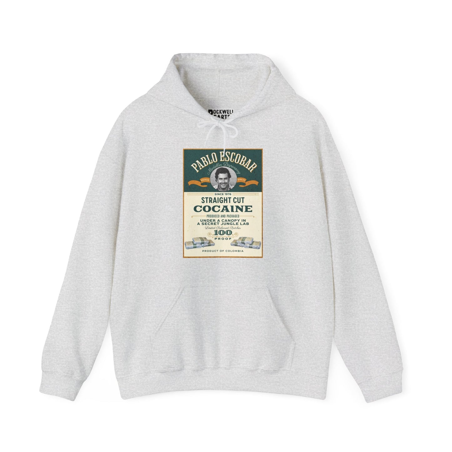 Pablo Escobar: Straight Cut Cocaine NL Unisex Heavy Blend™ Hooded Sweatshirt
