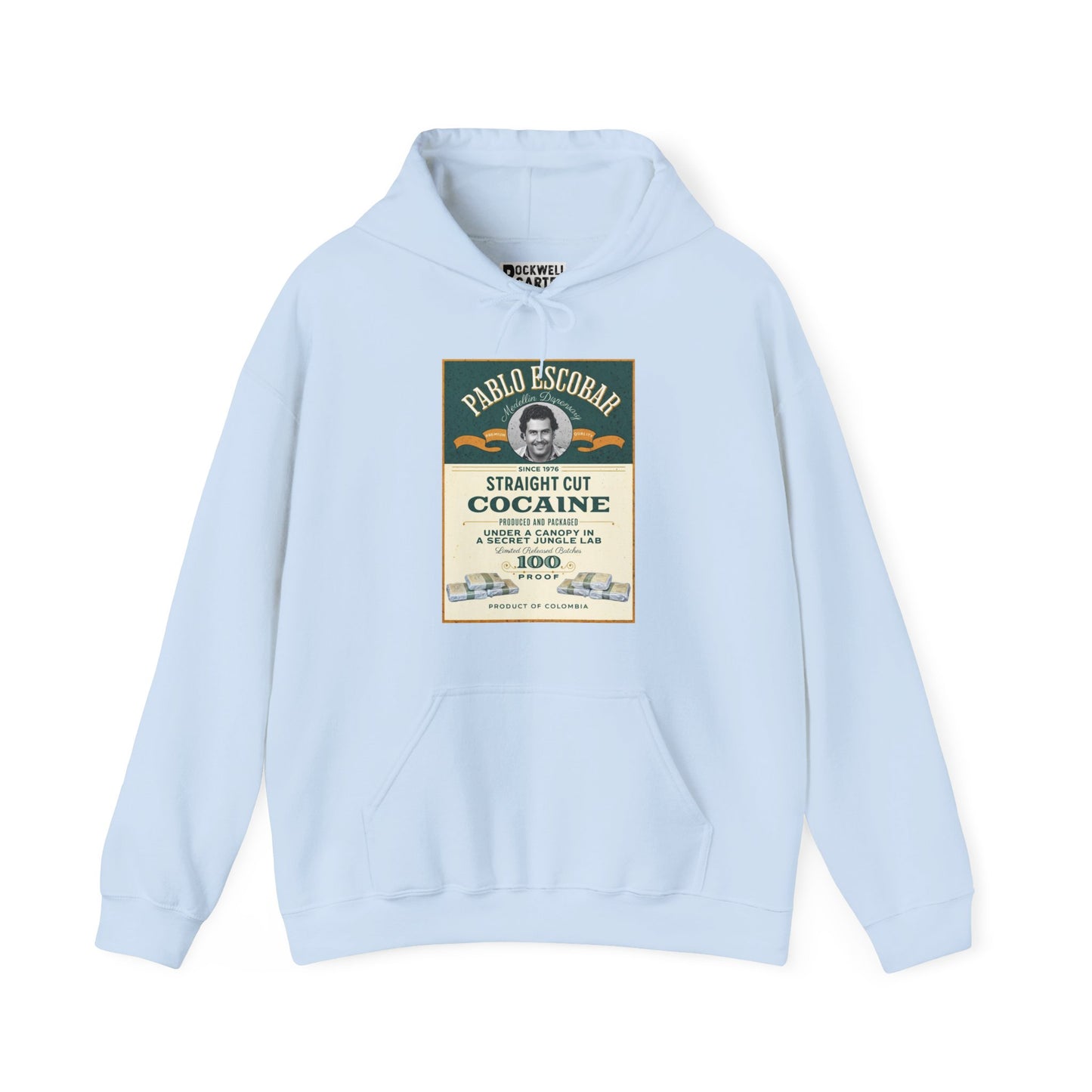 Pablo Escobar: Straight Cut Cocaine NL Unisex Heavy Blend™ Hooded Sweatshirt